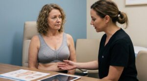 Areola reduction during a breast lift